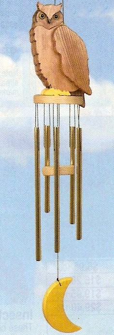 Owl wind chime