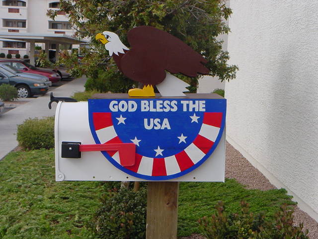 Patriotic mailbox