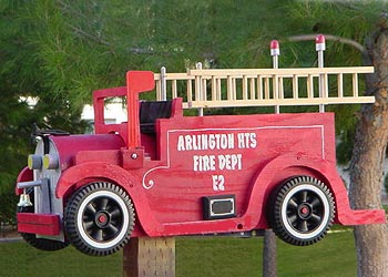 fire engine mailbox